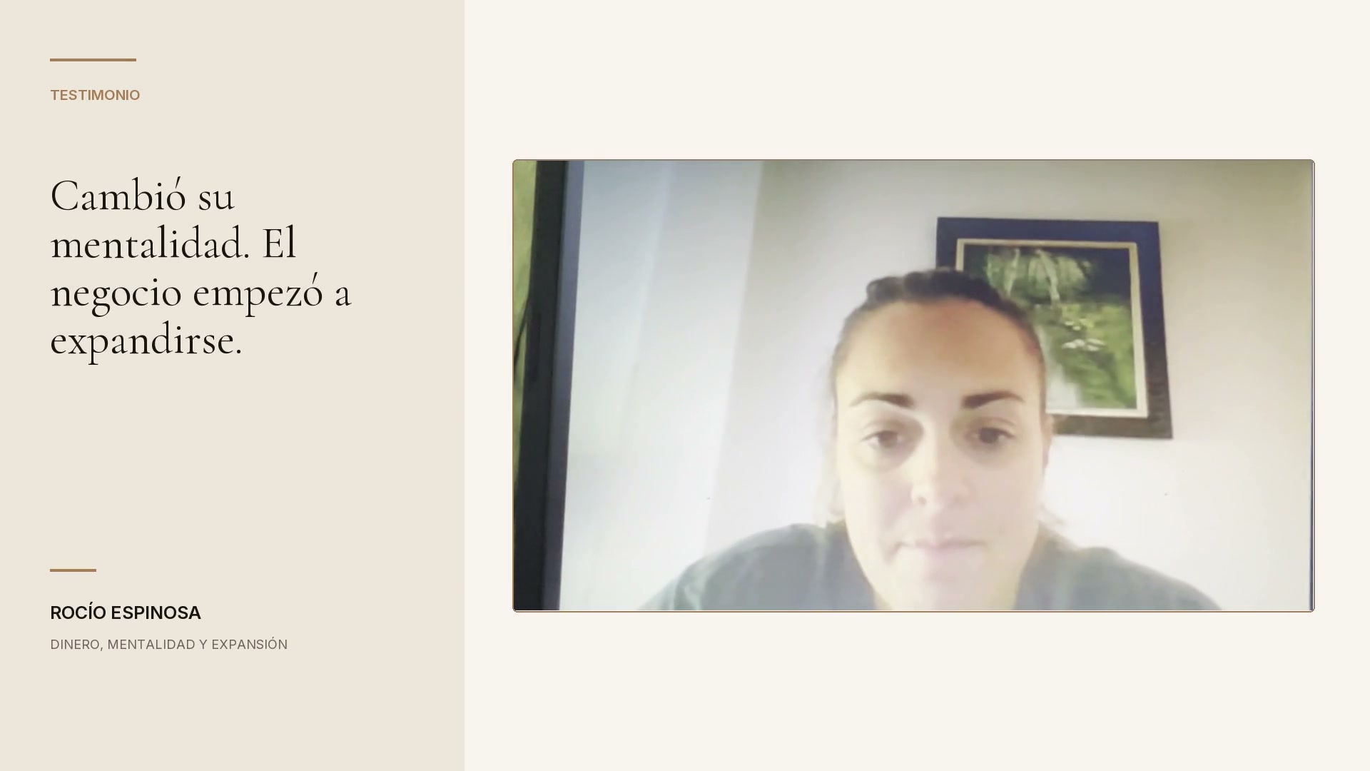 Testimonio de Rocío Espinosa